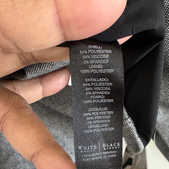 Gray Ruffled Blazer - Picture 4 of 10